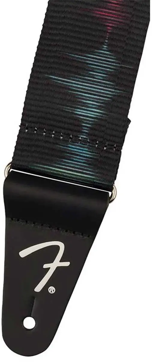 Fender Retro Ribbed Gitaarband - Zwart