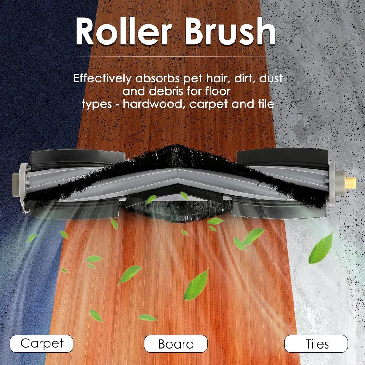 Ecovacs Rolborstelset - 2 Stuks - Zwart/Grijs