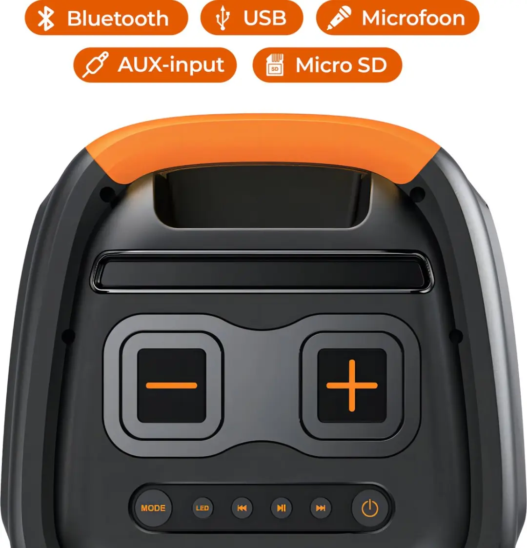 Denver Party Box TPS-456 Bluetooth Speaker - 600W - Zwart