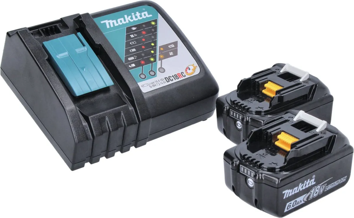 Makita DJR 186 RG Reciprozaag 18V - 2x 6,0Ah + Oplader