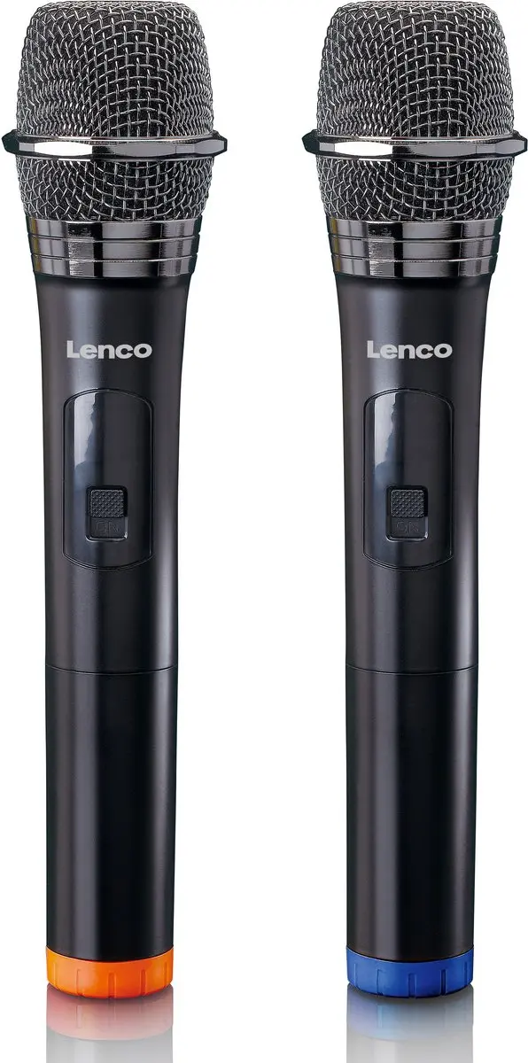 Lenco MCW-020BK Draadloze Microfoons - 2 Stuks - Zwart - afbeelding 6 van 6