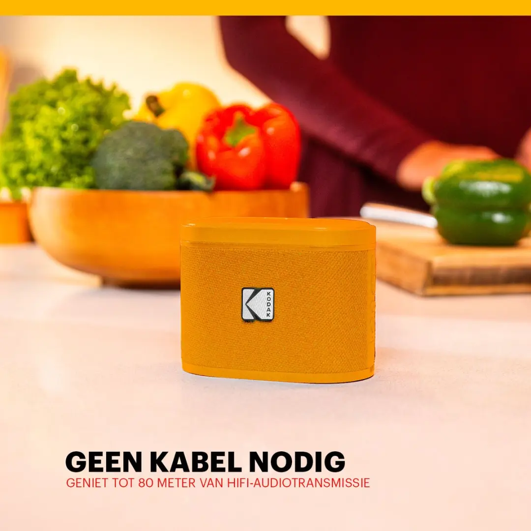 Kodak SoundBrix SBRIX Bluetooth Speaker - 5W - Oranje