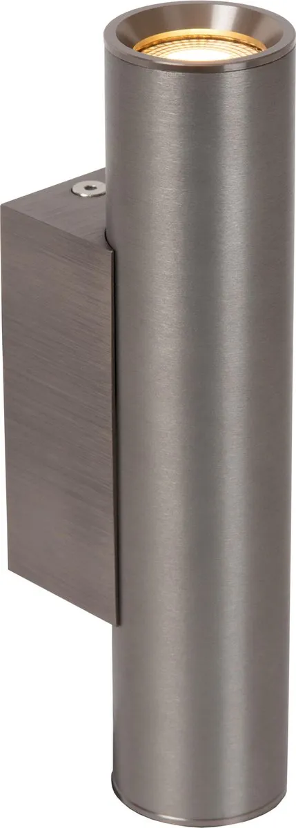 Lucide Dupla Wandspot 2xGU10 Grijs ijzer