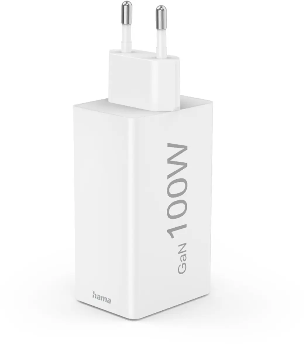Hama 100W GaN Snellader - 2x USB-C PD, 1x USB-A QC - Wit