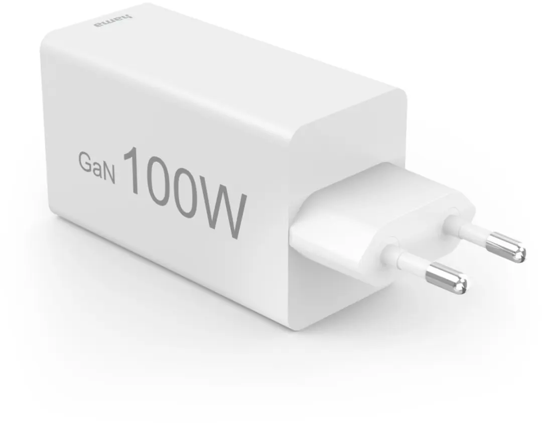 Hama 100W GaN Snellader - 2x USB-C PD, 1x USB-A QC - Wit