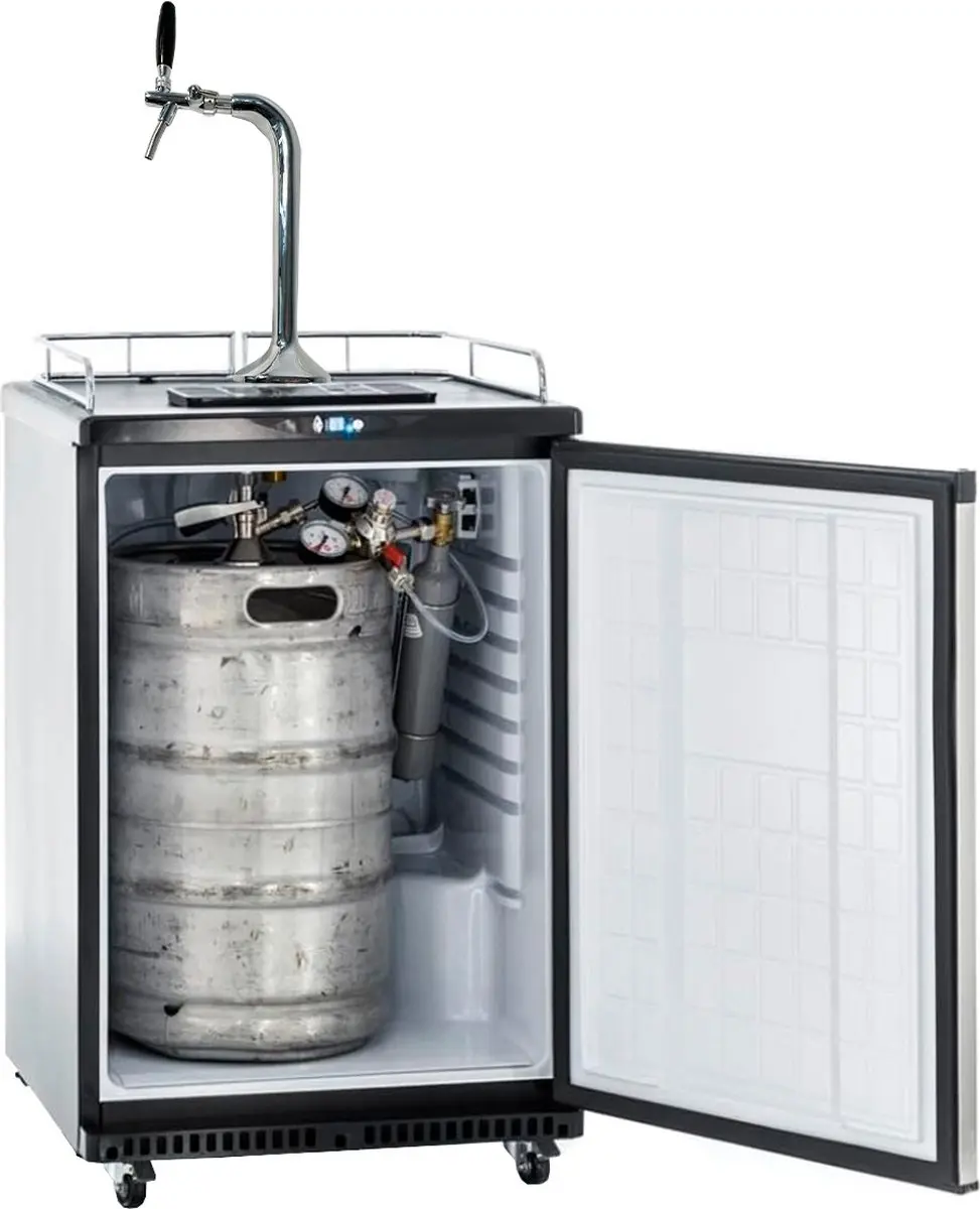 Exquisit BK160 Biertap Fustenkoelkast 50L - 85W - Zwart/RVS