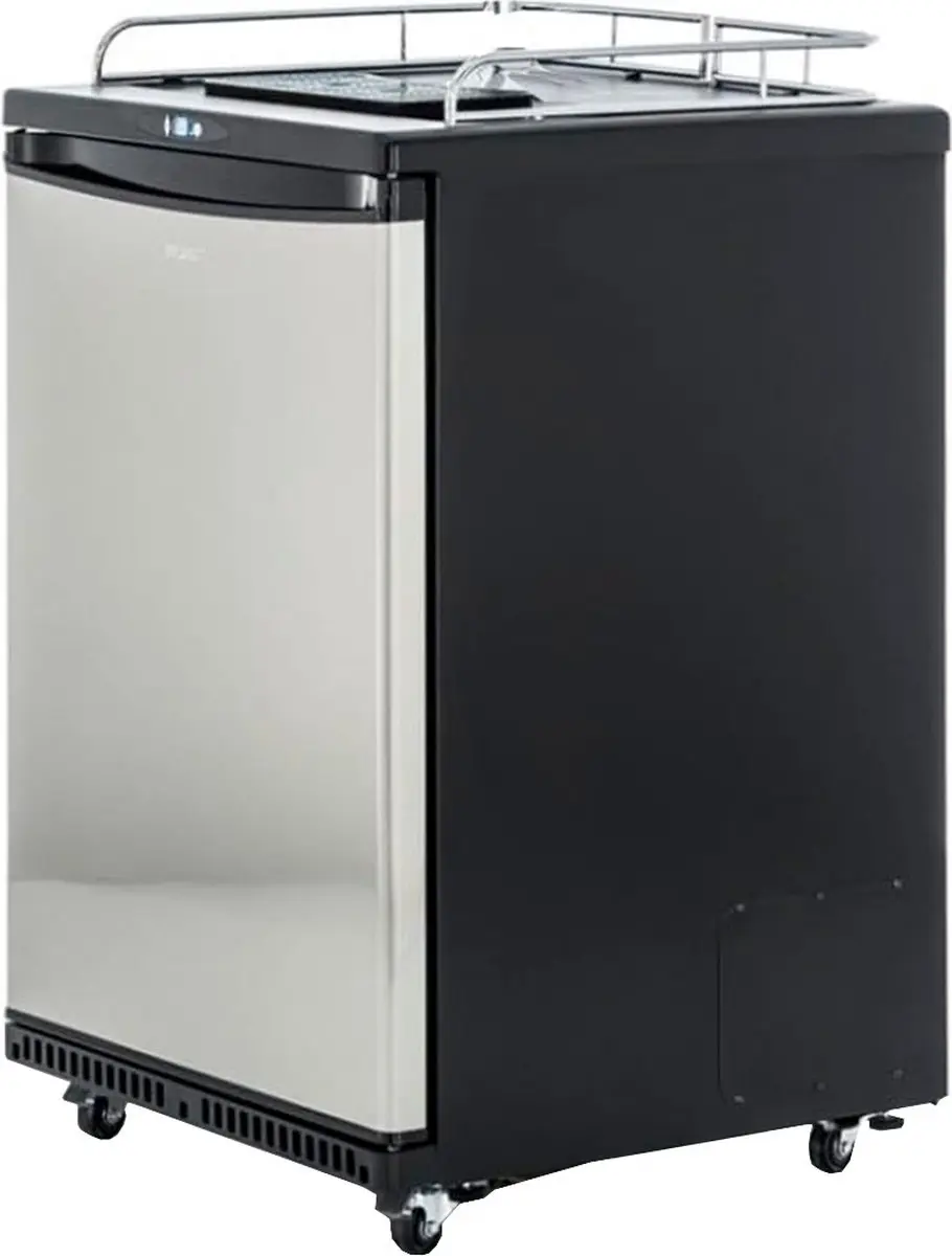 Exquisit BK160 Biertap Fustenkoelkast 50L - 85W - Zwart/RVS