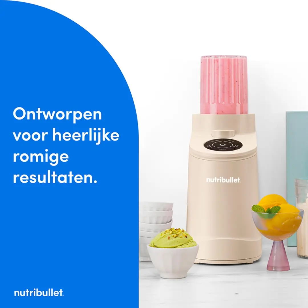 NutriBullet Chill IJsmachine 500W - Beige