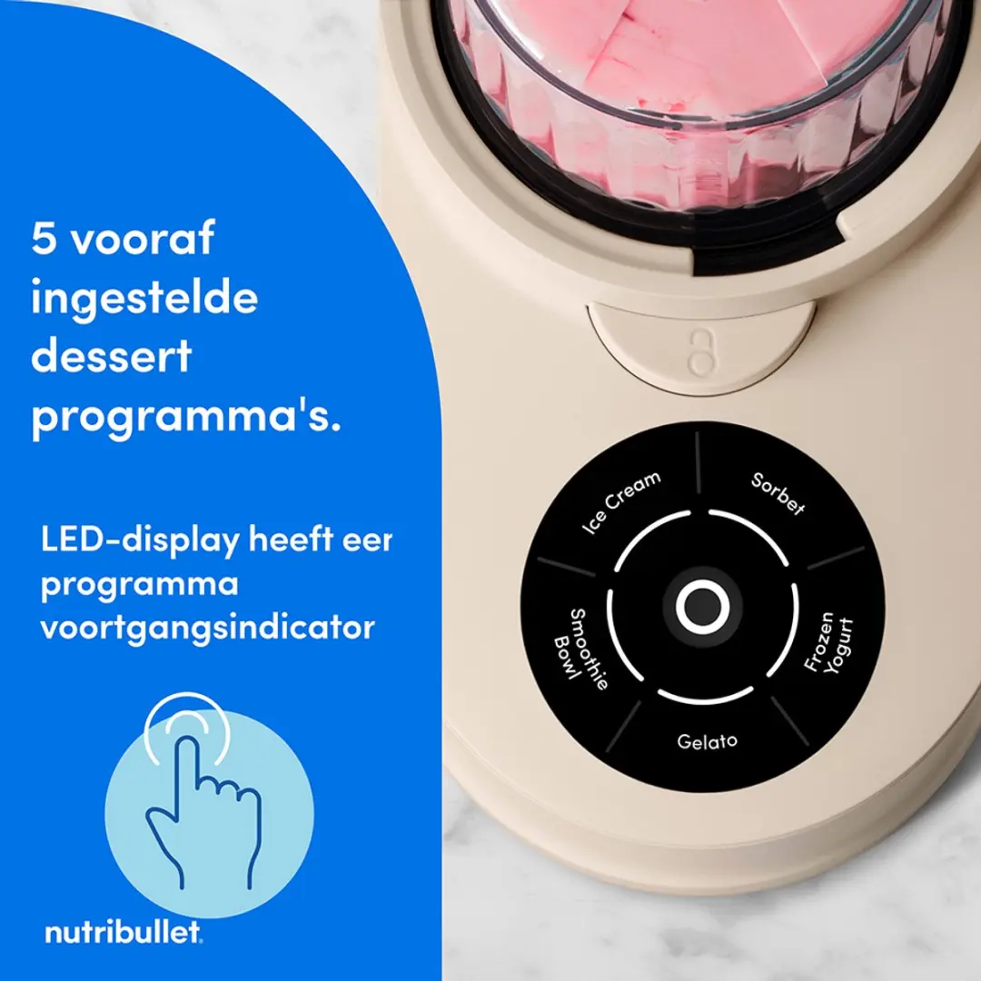 NutriBullet Chill IJsmachine 500W - Beige - afbeelding 6 van 6