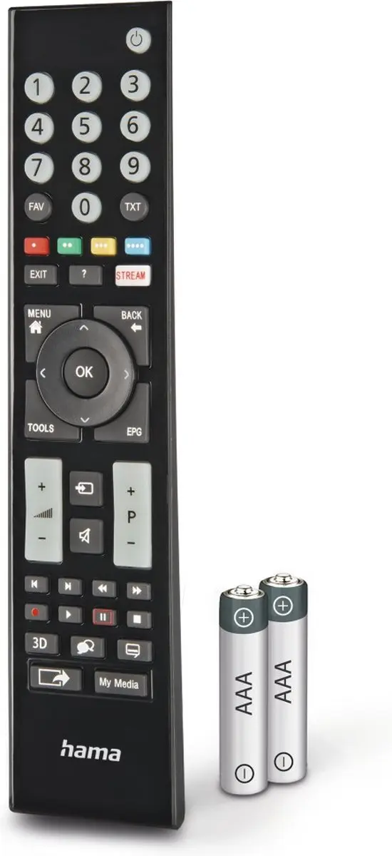 Hama Universele Afstandsbediening Grundig 00221065 - 2x AAA - Zwart
