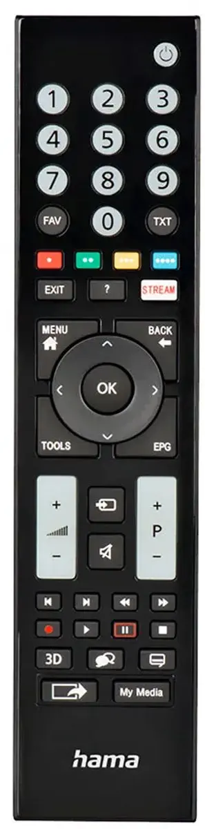 Hama Universele Afstandsbediening Grundig 00221065 - 2x AAA - Zwart