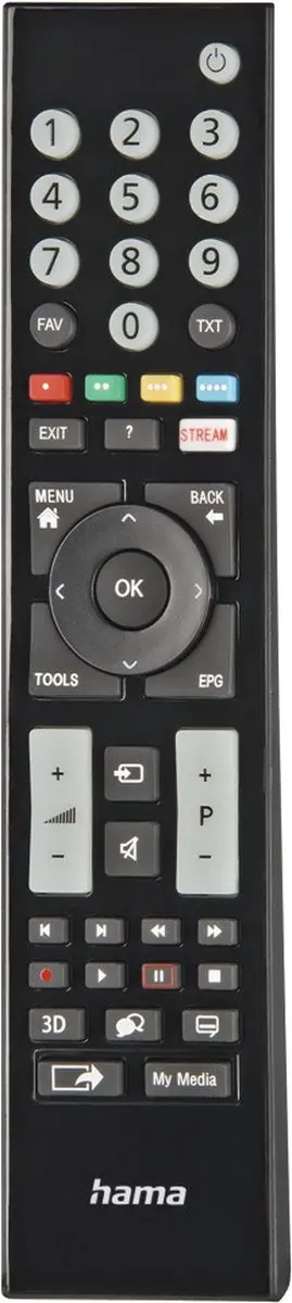 Hama Universele Afstandsbediening Grundig 00221065 - 2x AAA - Zwart