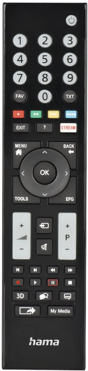 Hama Universele Afstandsbediening Grundig 00221065 - 2x AAA - Zwart