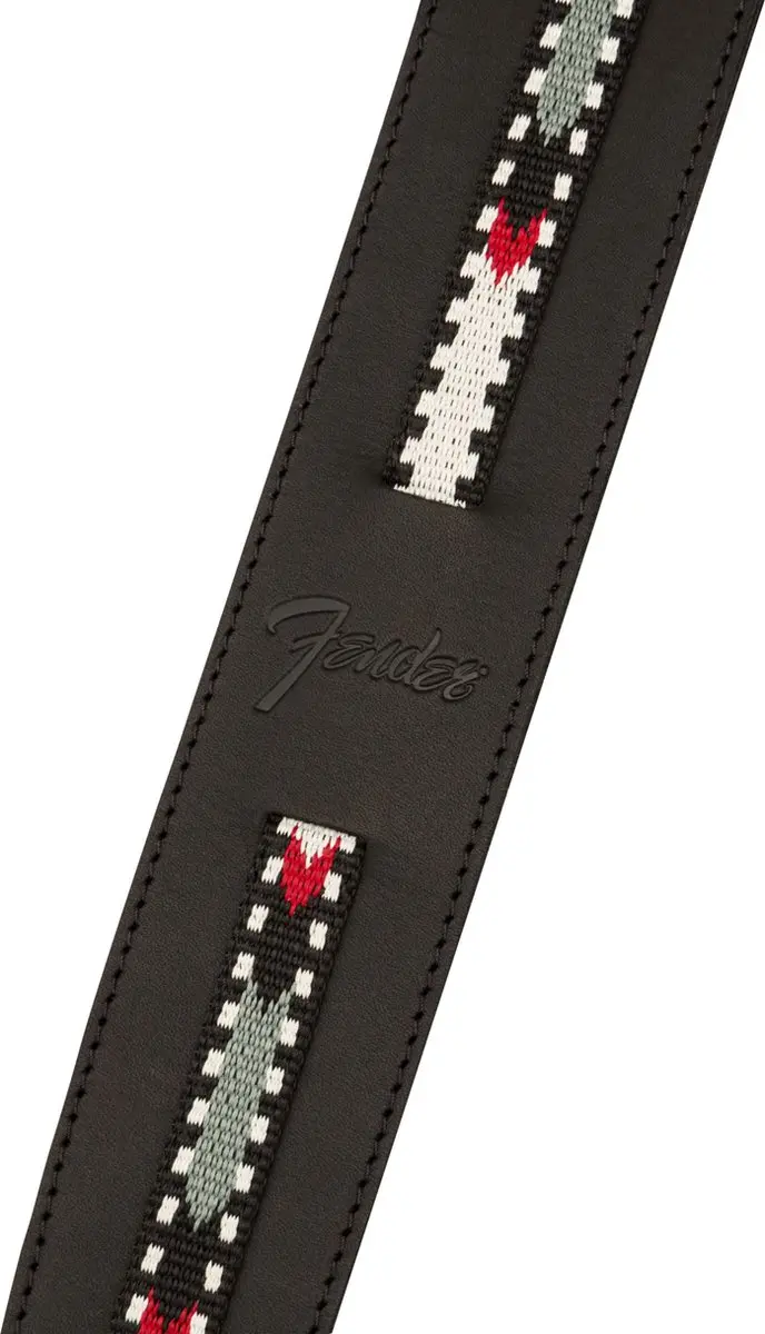 Fender Leather Gitaarband - Universeel - Zwart