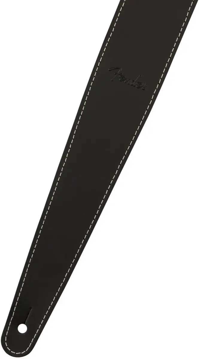 Fender Essentials Lederen Gitaarband 0990642106 - Zwart