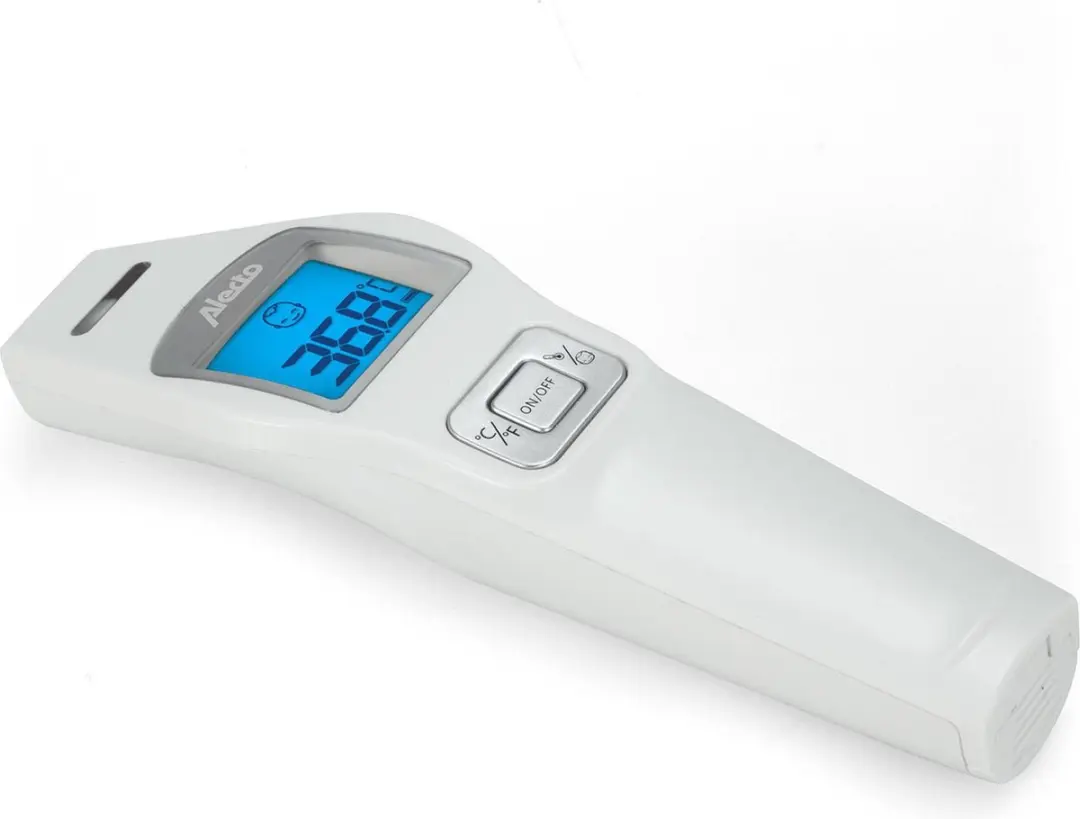 Alecto BC-37 Infrarood Voorhoofdthermometer - Wit-Grijs