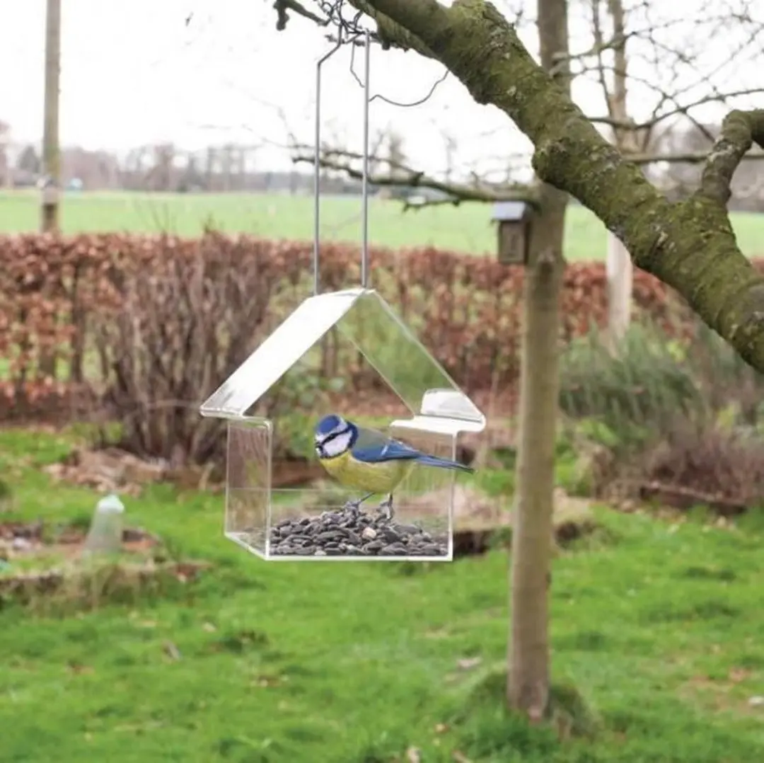 Esschert Design UNO Vogelvoederhuisje Transparant