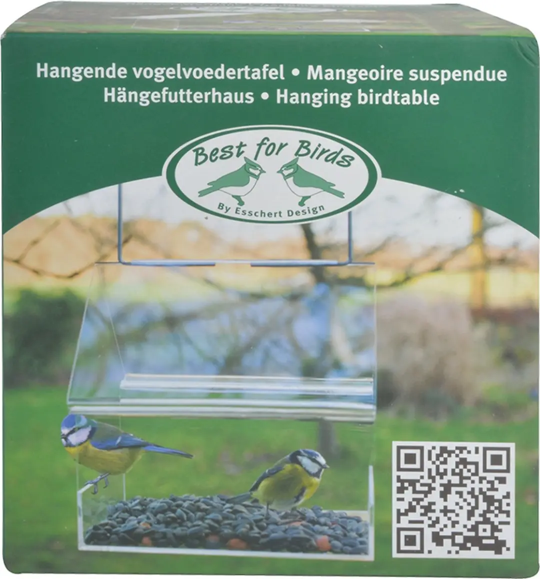 Esschert Design UNO Vogelvoederhuisje Transparant - afbeelding 6 van 6