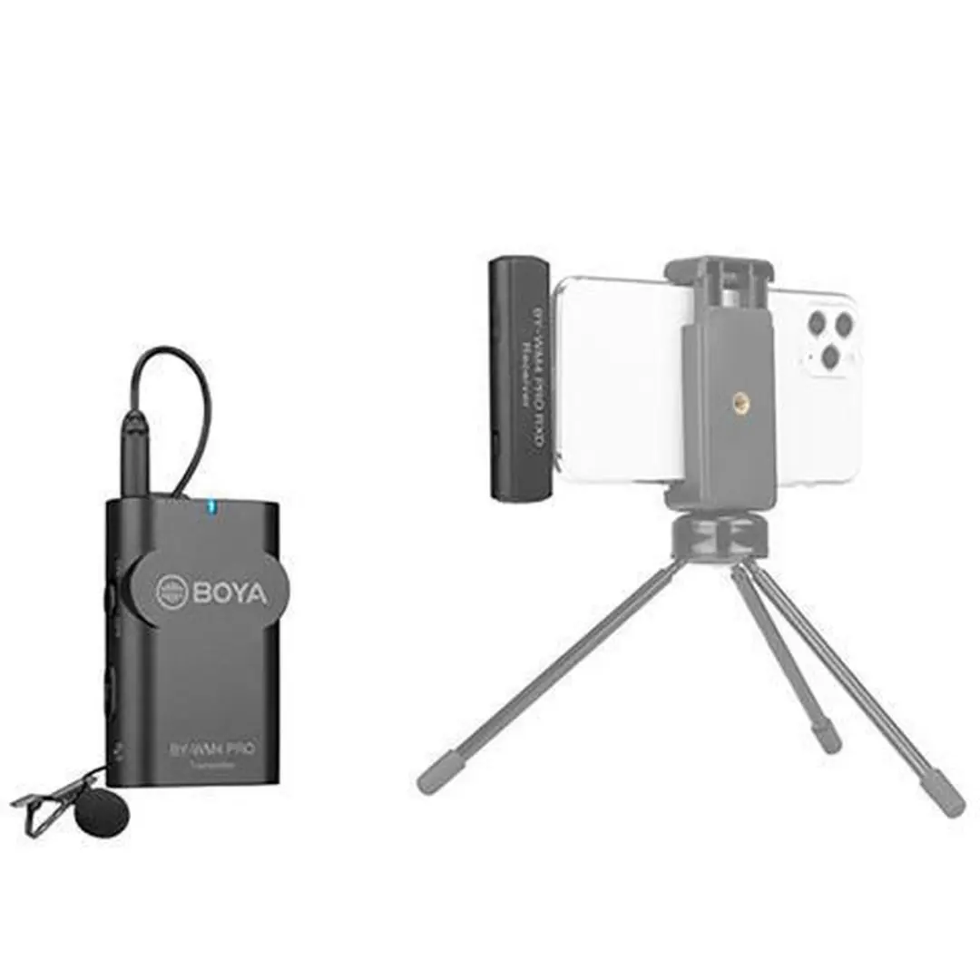 Boya BY-WM4 Pro-K3 Draadloze Lavalier Microfoon - Zwart