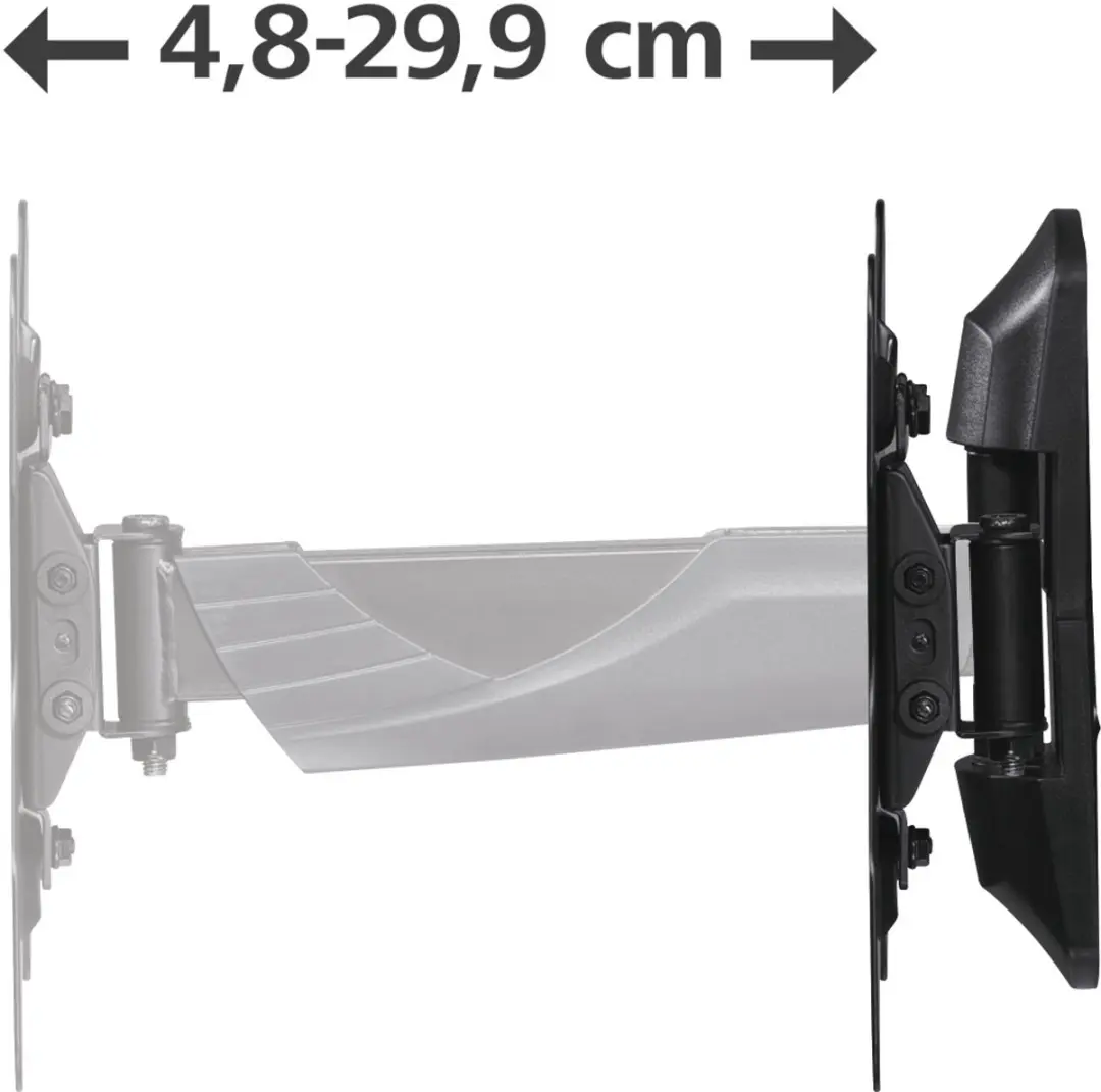 Hama TV Beugel 00220826 Draai/Kantelbaar - 19"-48" - 35kg - VESA 200x200 - Zwart - afbeelding 6 van 6