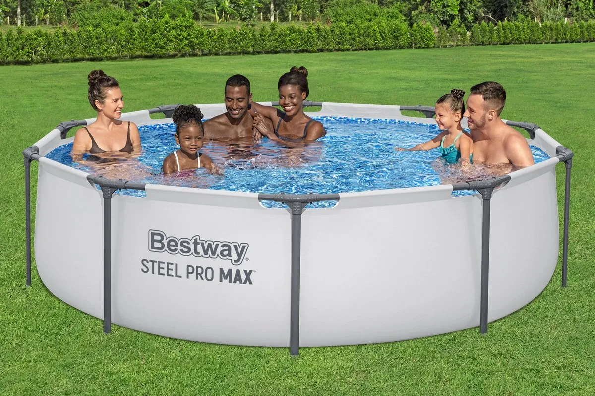 Bestway Steel Pro MAX Zwembad 305x76cm - 4678L Grijs