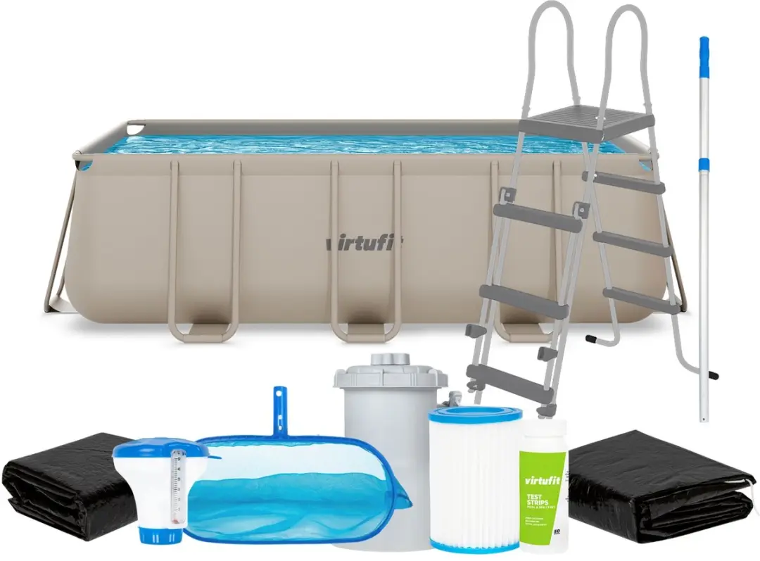 VirtuFit Rechthoekig Zwembad VF13097-SET Compleet Pakket