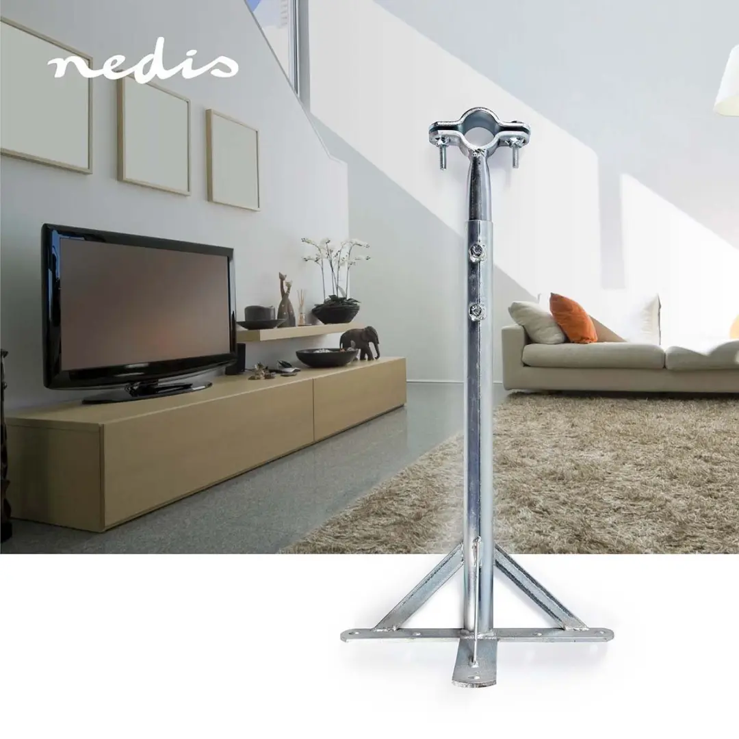Nedis Muurbeugel Satellietschotel 32-42mm - Staal Zilver