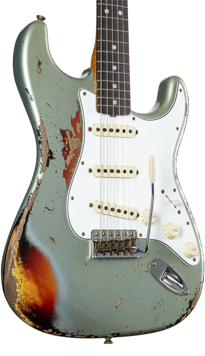 Fender 1965 Stratocaster Super Heavy Relic Firemist Silver - 3TS