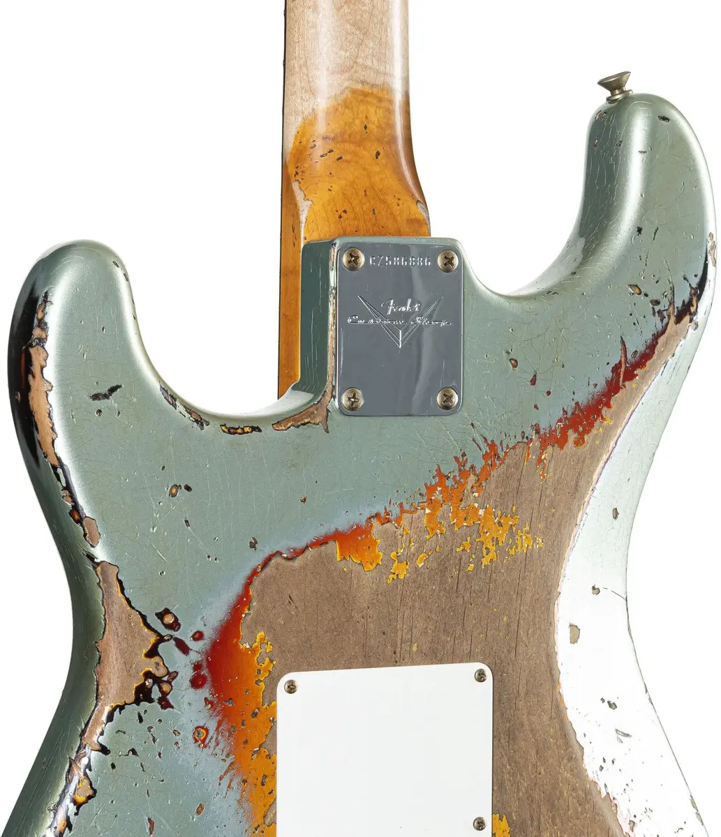 Fender 1965 Stratocaster Super Heavy Relic Firemist Silver - 3TS - afbeelding 6 van 6