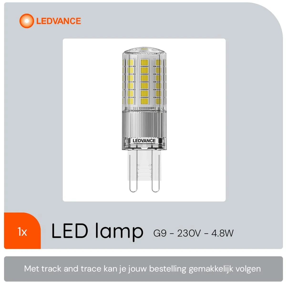 LEDVANCE LED Capsule Steeklamp G9 4.8W 600lm - afbeelding 6 van 6