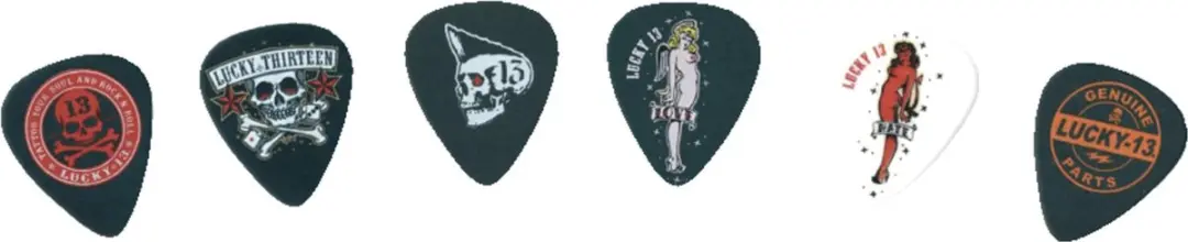 Dunlop Lucky 13 II Plektrum 0,60mm - 6 Stuks