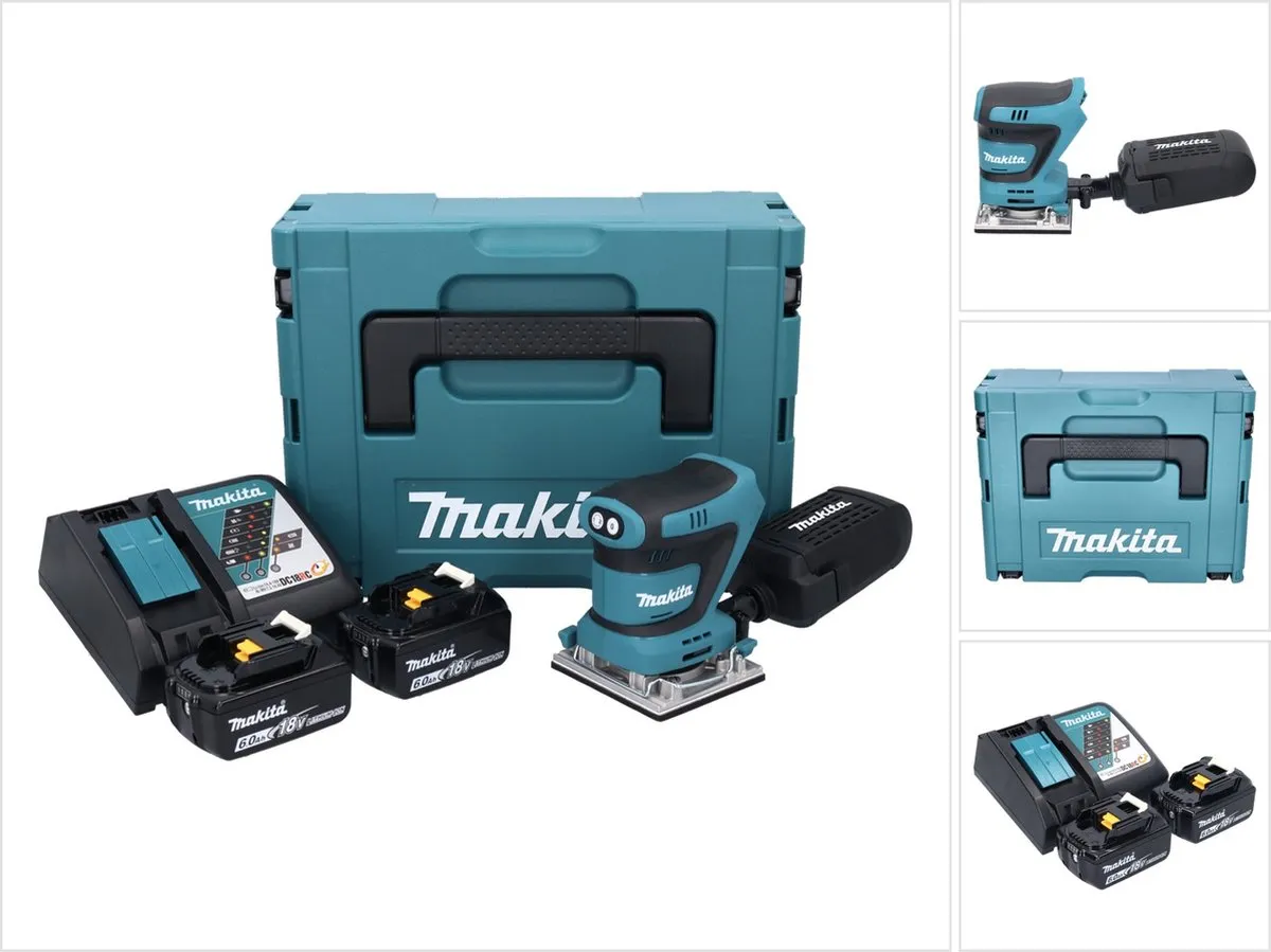 Makita DBO482RGJ Vlakschuurmachine 18V