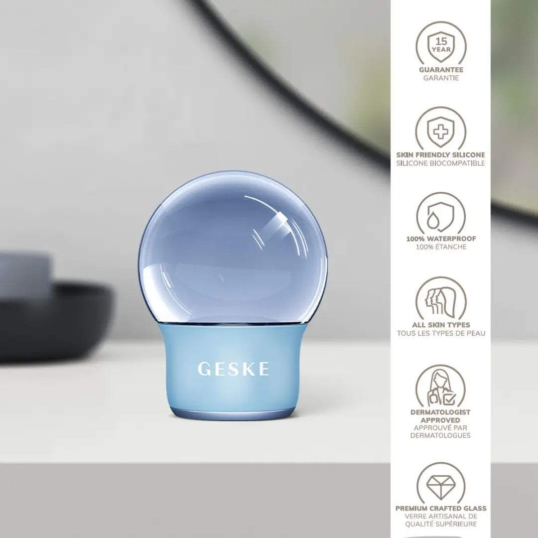 GESKE GK000701AQ01 SmartAppGuided Cool & Warm Massager - Aquamarine