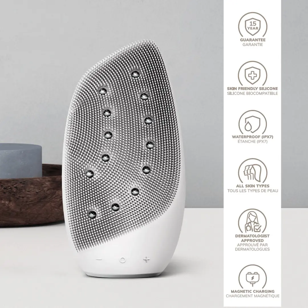 GESKE SmartAppGuided Sonic Thermo Facial Brush GK000006WH01 - 18 Snelheden - Wit - afbeelding 6 van 6