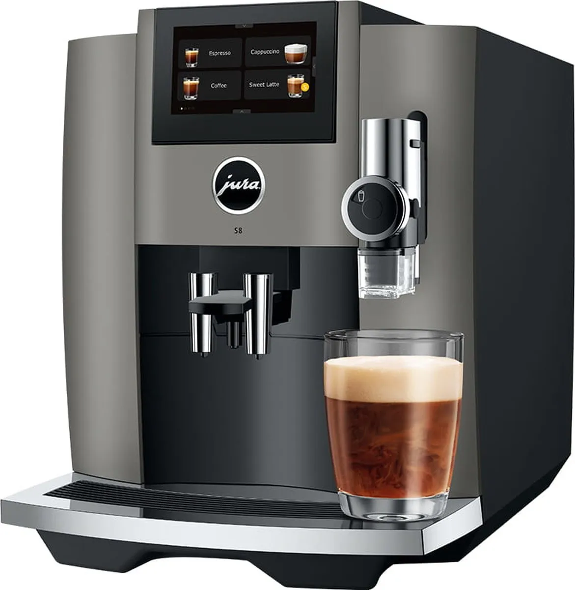 JURA - S8 Dark Inox (EB) - Volautomatische espressomachine
