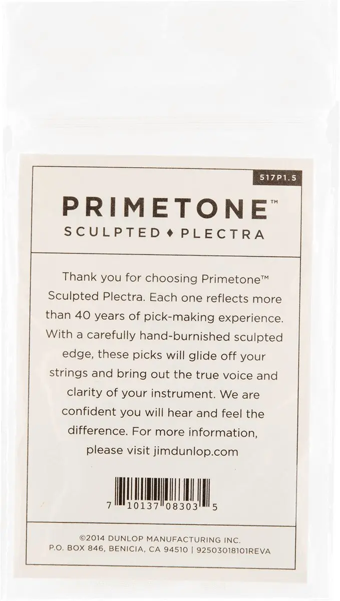 Dunlop Jim Dunlop Primetone Plectrum Small Tri 1.50mm - 3 Stuks