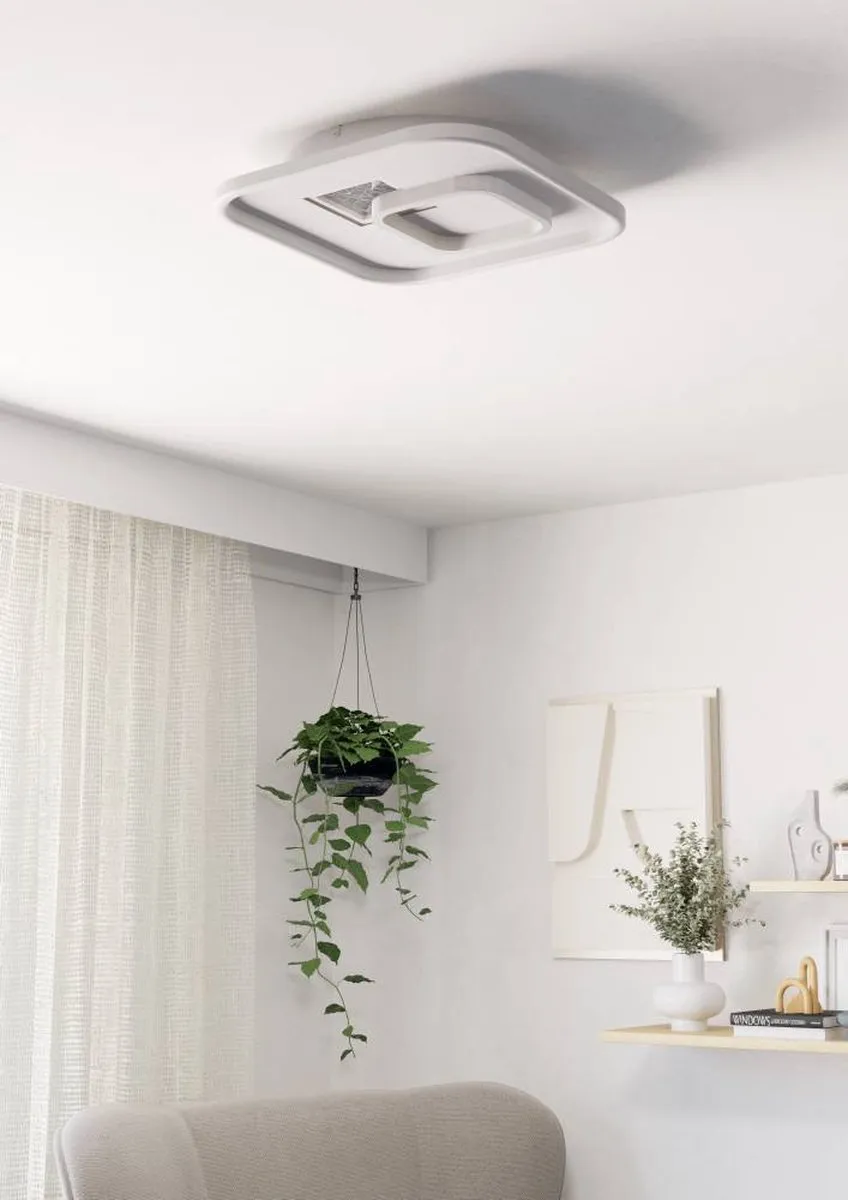 Eglo Tiriolo Plafondlamp LED 38cm - Wit/Goud