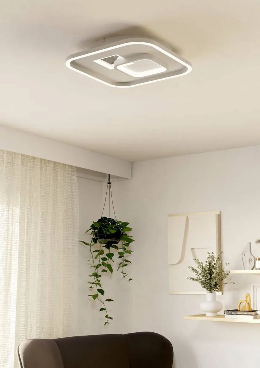 Eglo Tiriolo Plafondlamp LED 38cm - Wit/Goud
