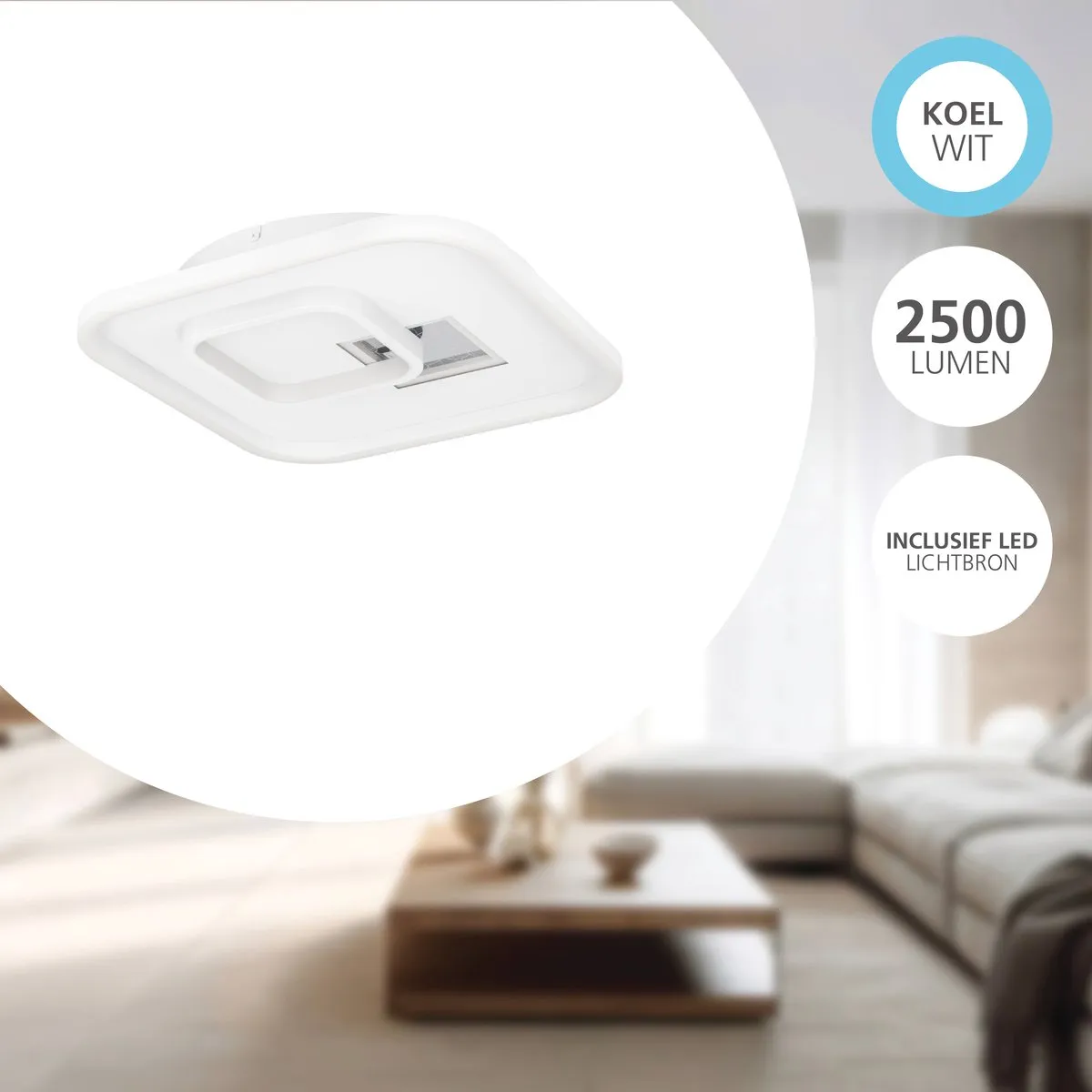 Eglo Tiriolo Plafondlamp LED 38cm - Wit/Goud