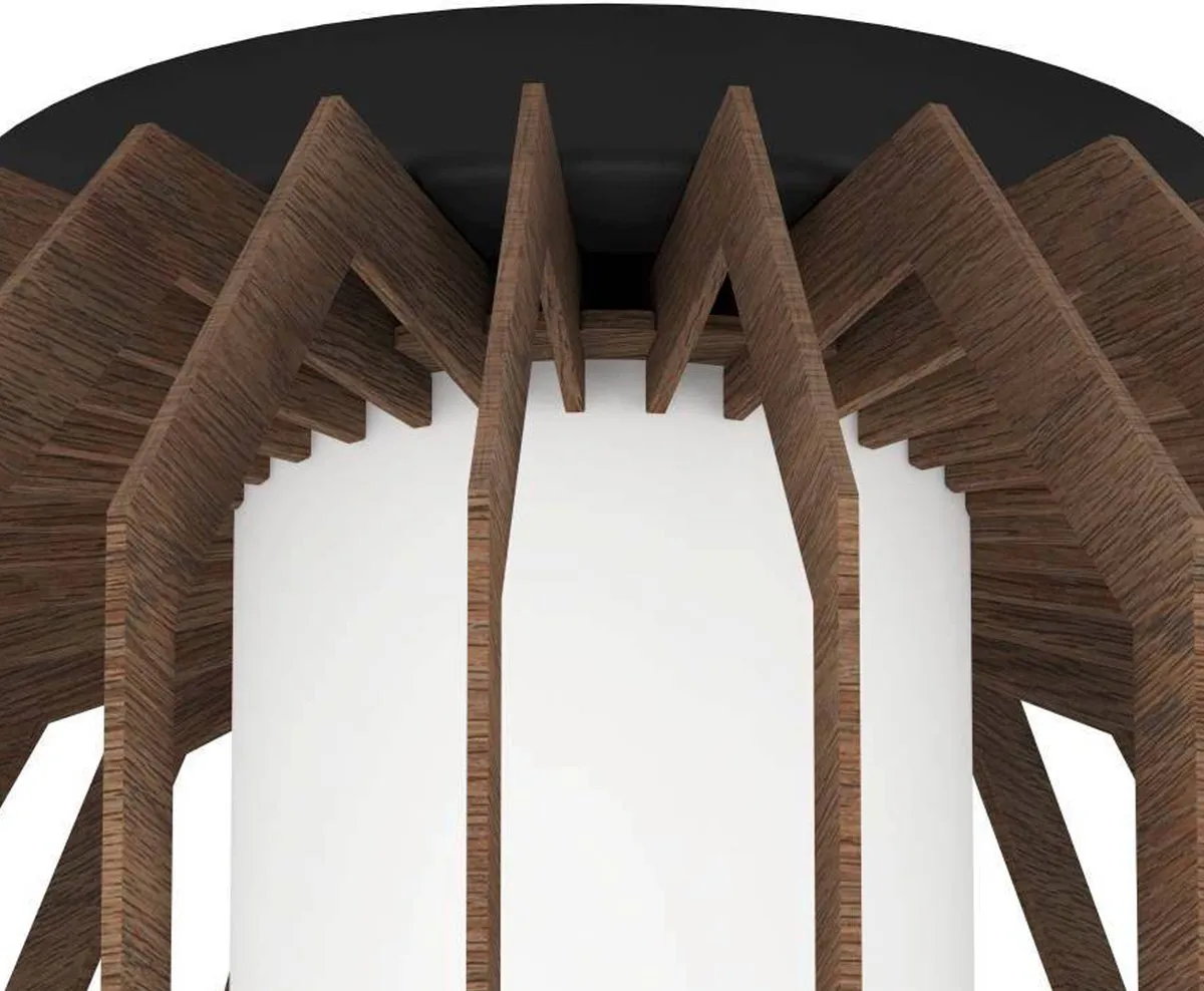 Eglo Rusticaria Plafondlamp Ø45cm - Zwart/Bruin/Wit