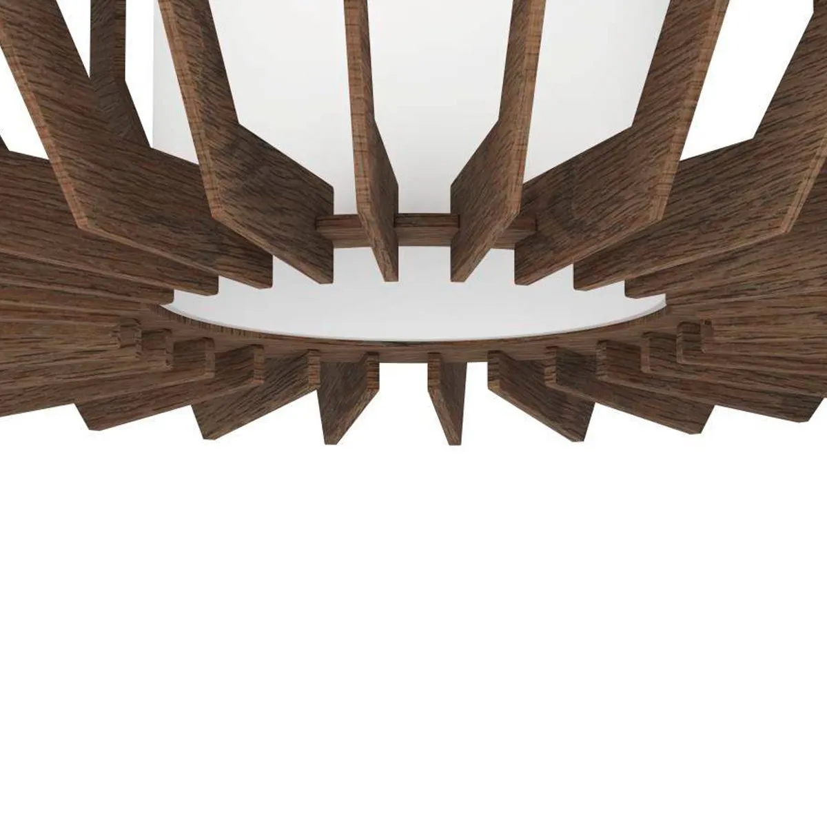 Eglo Rusticaria Plafondlamp Ø45cm - Zwart/Bruin/Wit