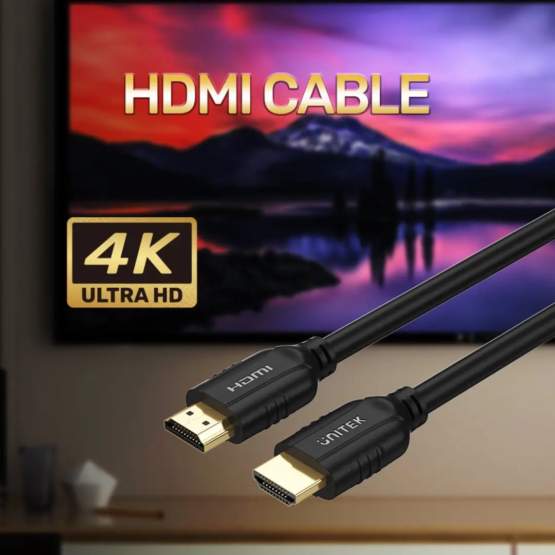 Unitek C11079BK-15M HDMI Kabel 4K 60Hz 15m - Zwart