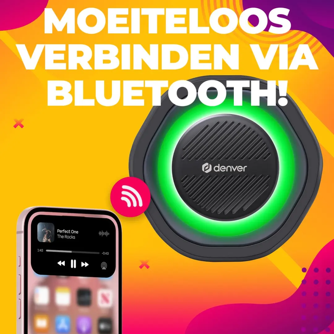 Denver BTV223B Bluetooth Speaker - 20W - Zwart