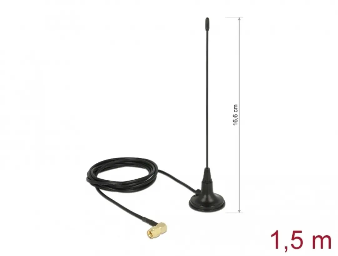 Delock 89615 Antenne SMA 90° 2,5 dBi