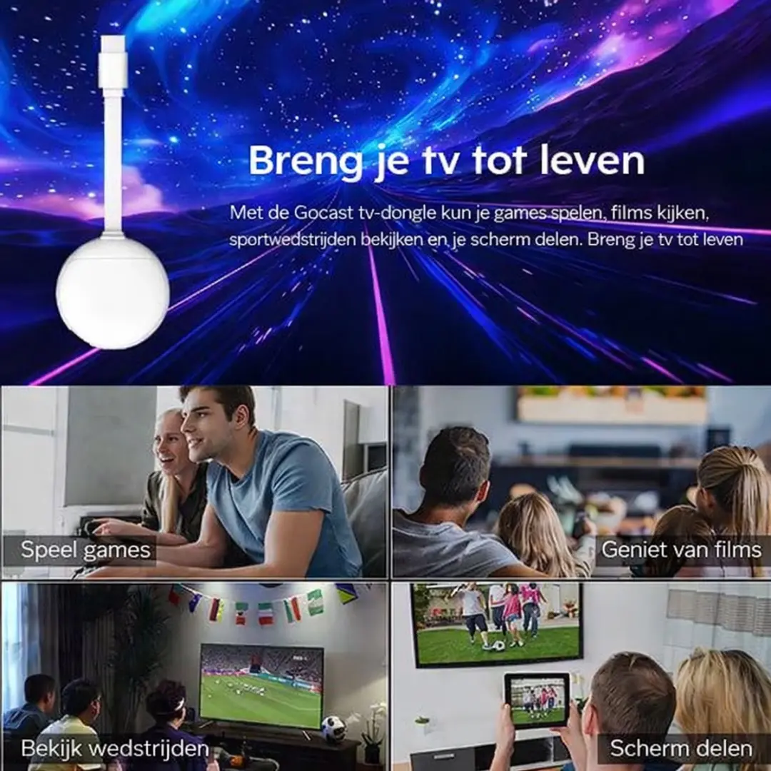 RedParrot U11 TV Stick - Scherm delen - 8GB - Wit