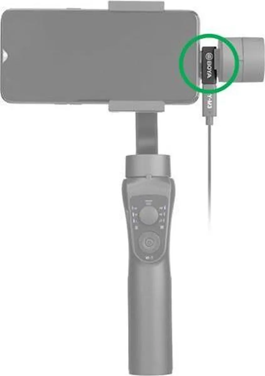 Boya BY-K5 USB-C Hoekadapter - Zwart