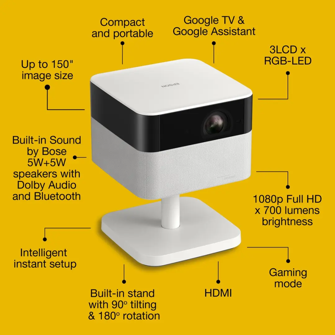 Epson EF-71 Projector 700 ANSI Lumen 1080p - Wit