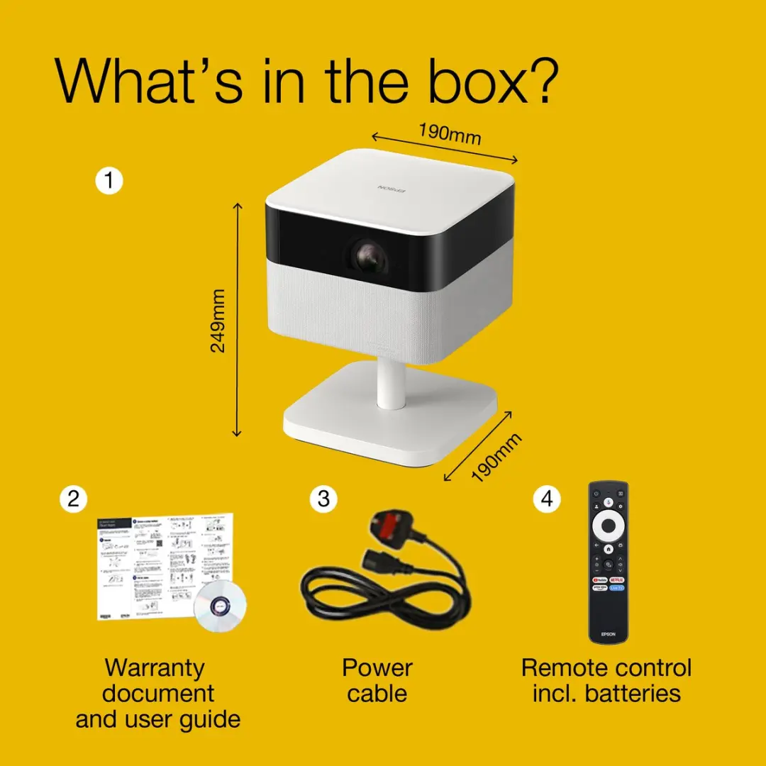 Epson EF-71 Projector 700 ANSI Lumen 1080p - Wit