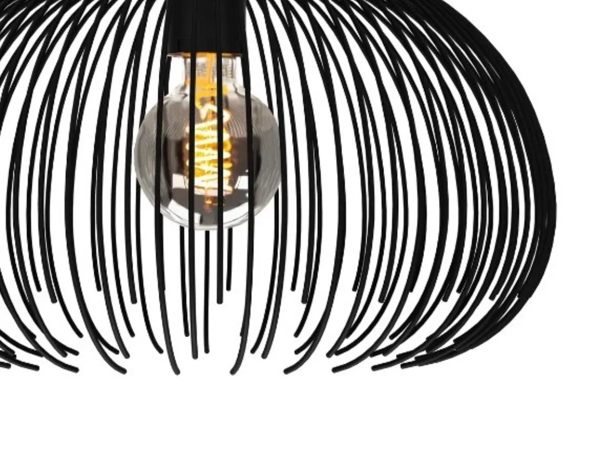 Eglo Venezuela-A Plafondlamp E27 - Ø38,5cm - Zwart