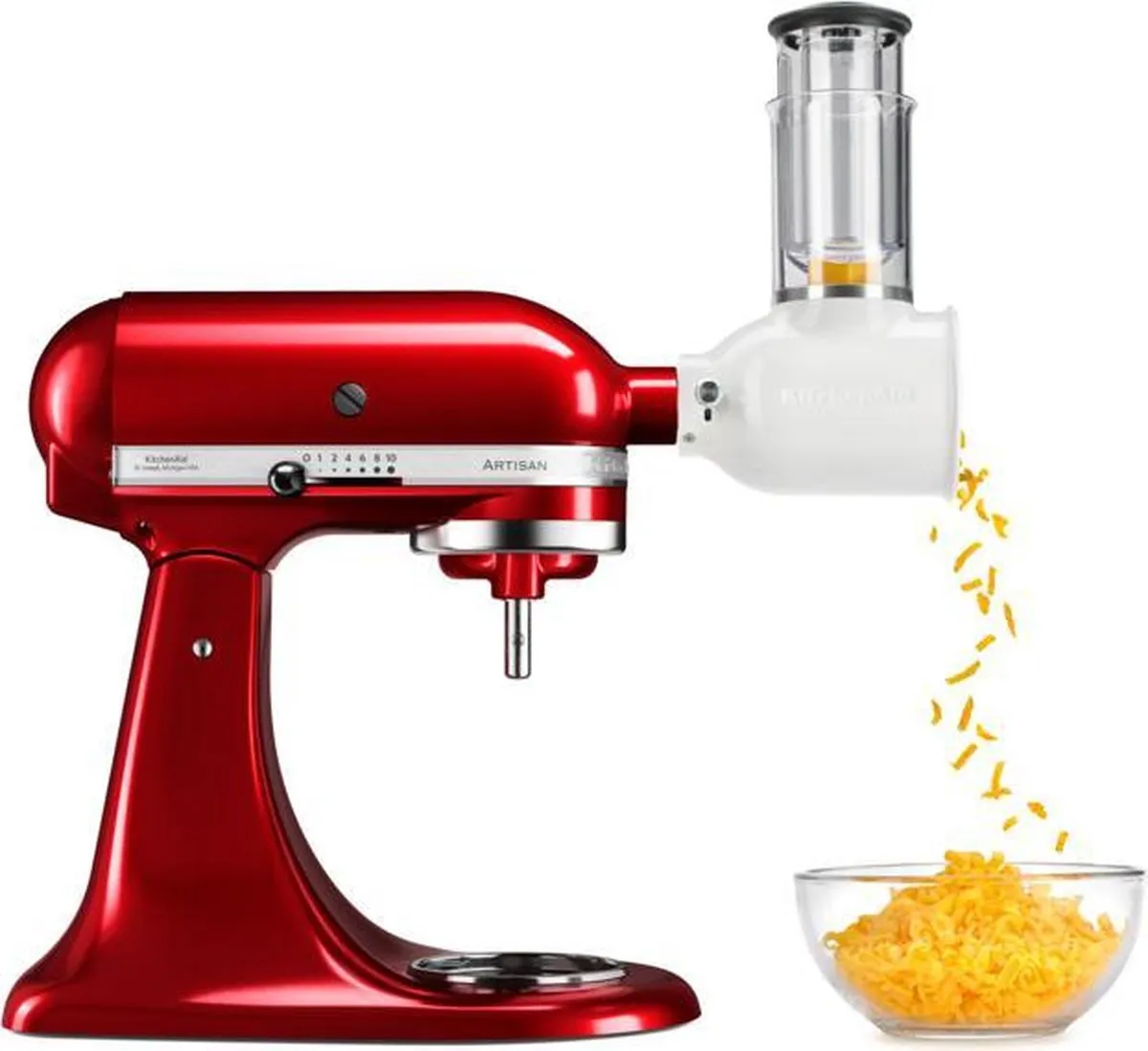 KitchenAid 5KSMVSA 2-in-1 Schaaf/Rasp - o.a. alle modellen - Zwart/Transparant/Wit